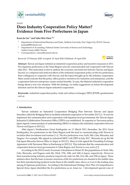 Evidence from Five Prefectures in Japan
