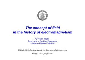 The Concept of Field in the History of Electromagnetism
