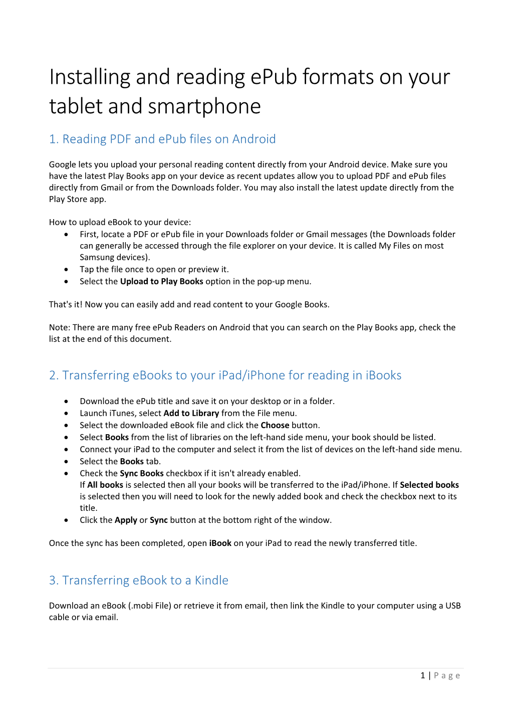 Epub Formats on Your Tablet and Smartphone 1