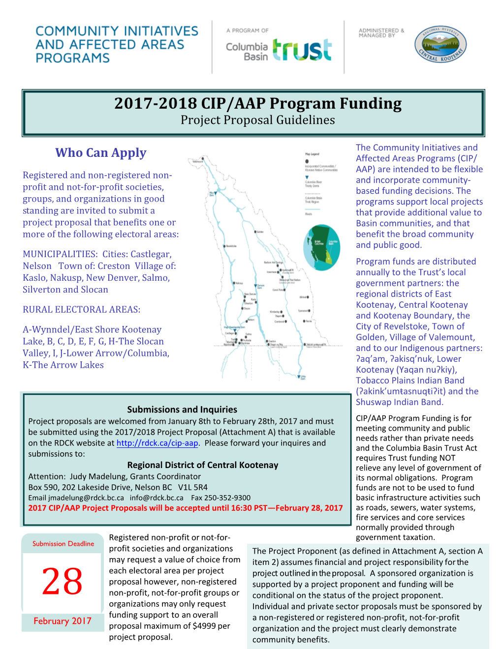 2017-2018 CIP/AAP Program Funding