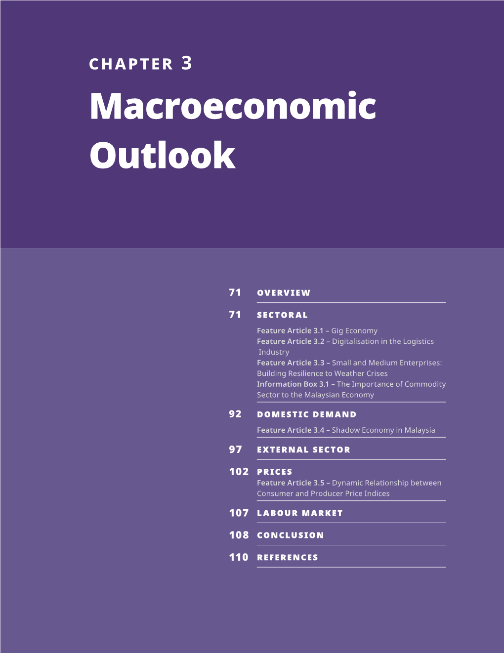 Chapter 3 Macroeconomic Outlook