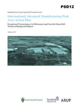 International Advanced Manufacturing Park Area Action Plan Exceptional Circumstances for Releasing Land from the Green Belt Technical Background Report