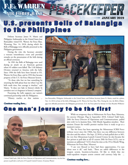 FE WARREN US Presents Bells of Balangiga To