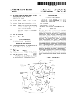 (12) United States Patent (10) Patent No.: US 7,194,515 B2 Kirsch (45) Date of Patent: *Mar