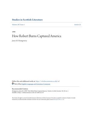 How Robert Burns Captured America James M