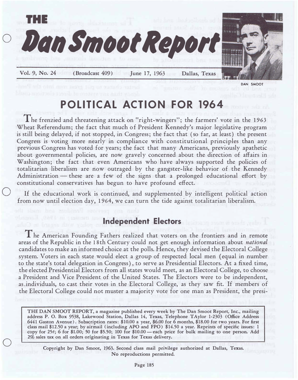 Dan Smoot Report #409