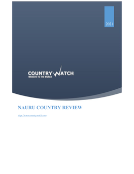NAURU COUNTRY REVIEW Table of Contents
