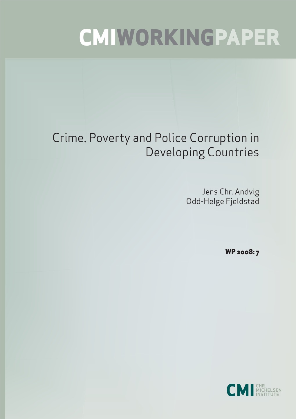3076-Crime-Poverty-Police-Corruption-In-Developing.Pdf