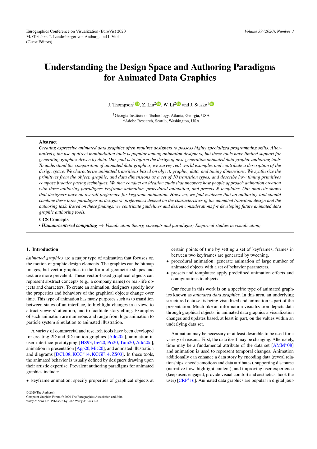 Understanding Animated Data Graphics Nalism for Narrative Purposes