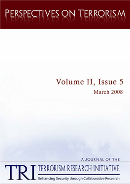 PERSPECTIVES on TERRORISM Volume II, Issue 5