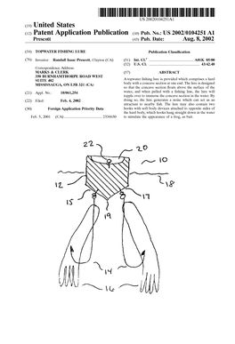(12) Patent Application Publication (10) Pub. No.: US 2002/0104251A1 Prescott (43) Pub