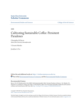 Cultivating Sustainable Coffee: Persistent Paradoxes