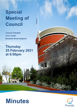 25 February 2021 Special Meeting of Council Minutes