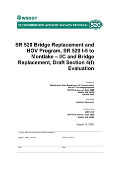 SR 520 Bridge Replacement and HOV Program Portage Bay Bridge