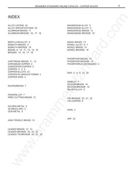 Copper Base Solids