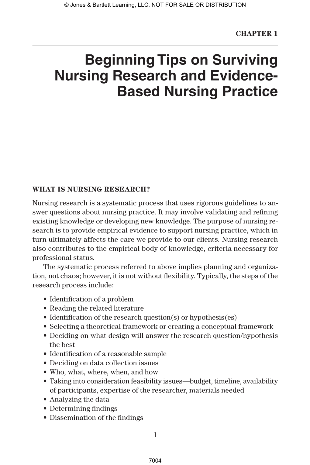 Beginning Tips on Surviving Nursing Research and Evidence- Based Nursing Practice