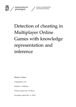 Detection of Cheating in Multiplayer Online Games with Knowledge Representation and Inference