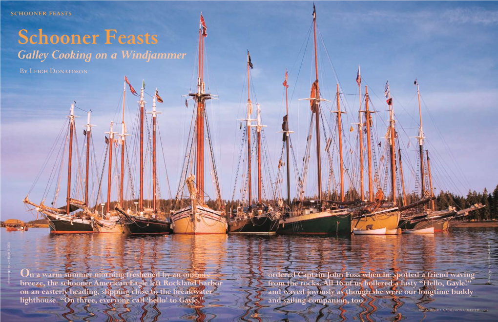 Schooner Feasts by Leigh Donaldson Leigh by Lighthouse
