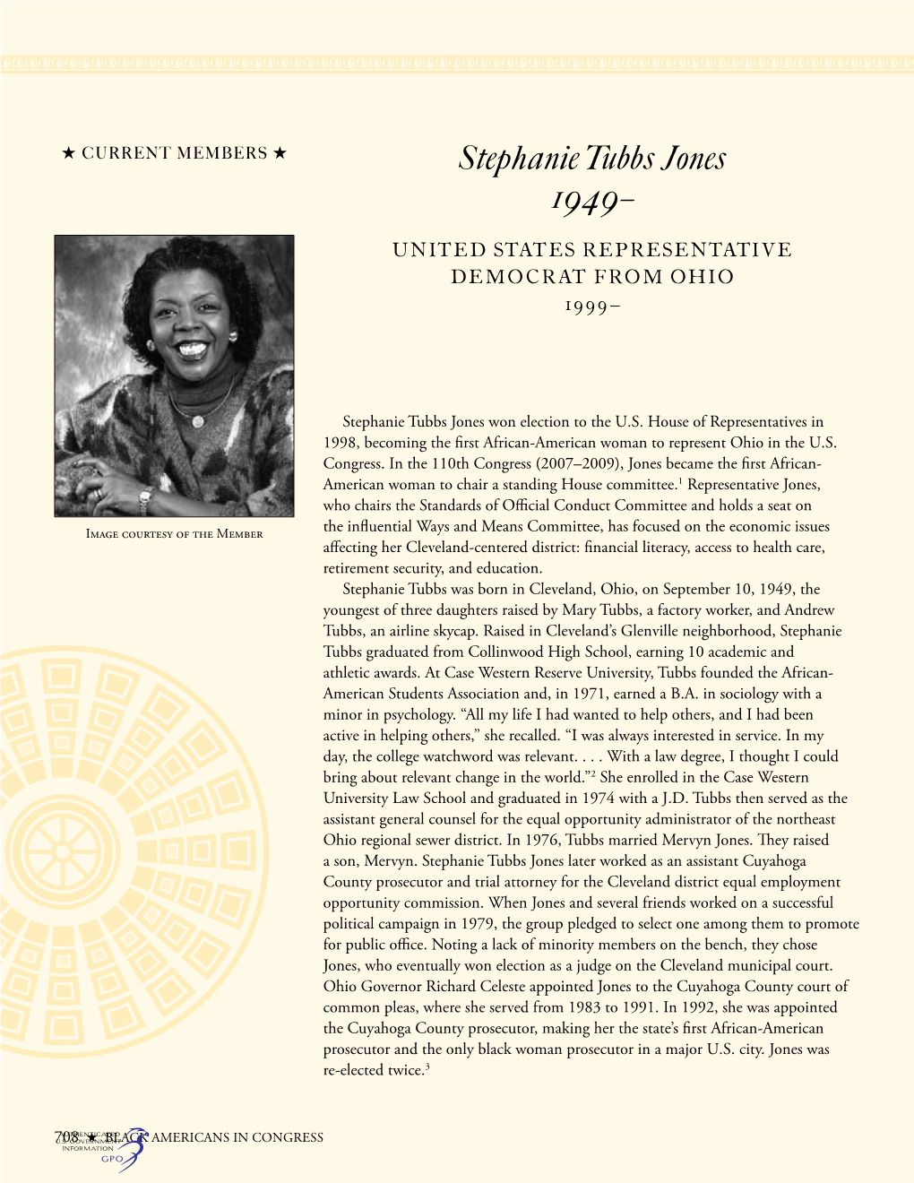 Stephanie Tubbs Jones 1949–