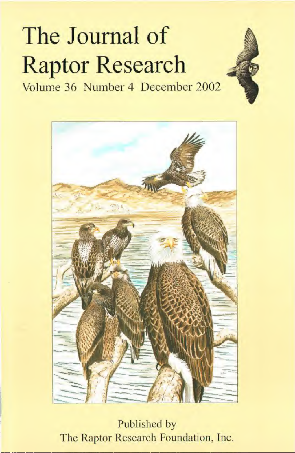 The Journal of Raptor Research Volume 36 Number 4 December 2002