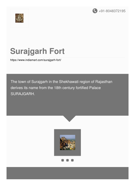 Surajgarh Fort