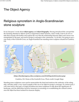 Religious Syncretism in Anglo-Scandinavian Stone Sculpture