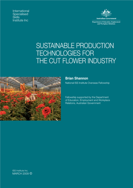 Sustainable Production Technologies for the Cut Flower Industry