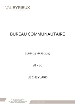 Bureau Communautaire