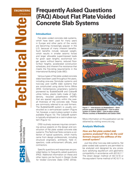 About Flat Plate Voided Concrete Slab Systems