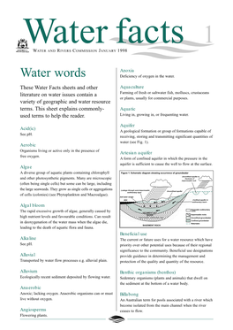 Water Words Deficiency of Oxygen in the Water