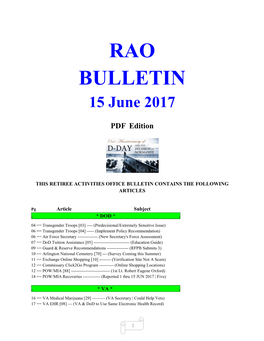 Bulletin 170615 (PDF Edition)
