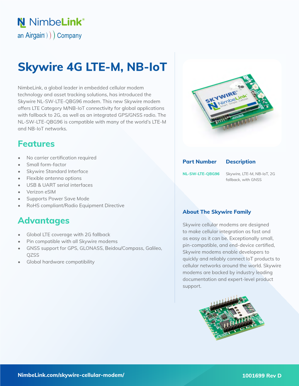 Skywire 4G LTE-M, NB-Iot