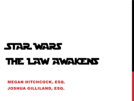 Star Wars the Law Awakens