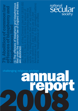Annual Report 2008 01 the Annual Report Can Be Read Online at the Story Marked with a Has Hotlinks to Additional Information