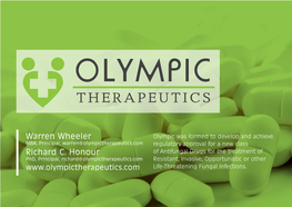 Overview Olympic Therapeutics