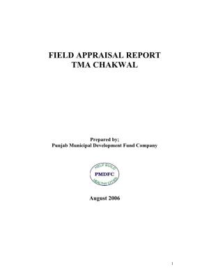 Field Appraisal Report Tma Chakwal