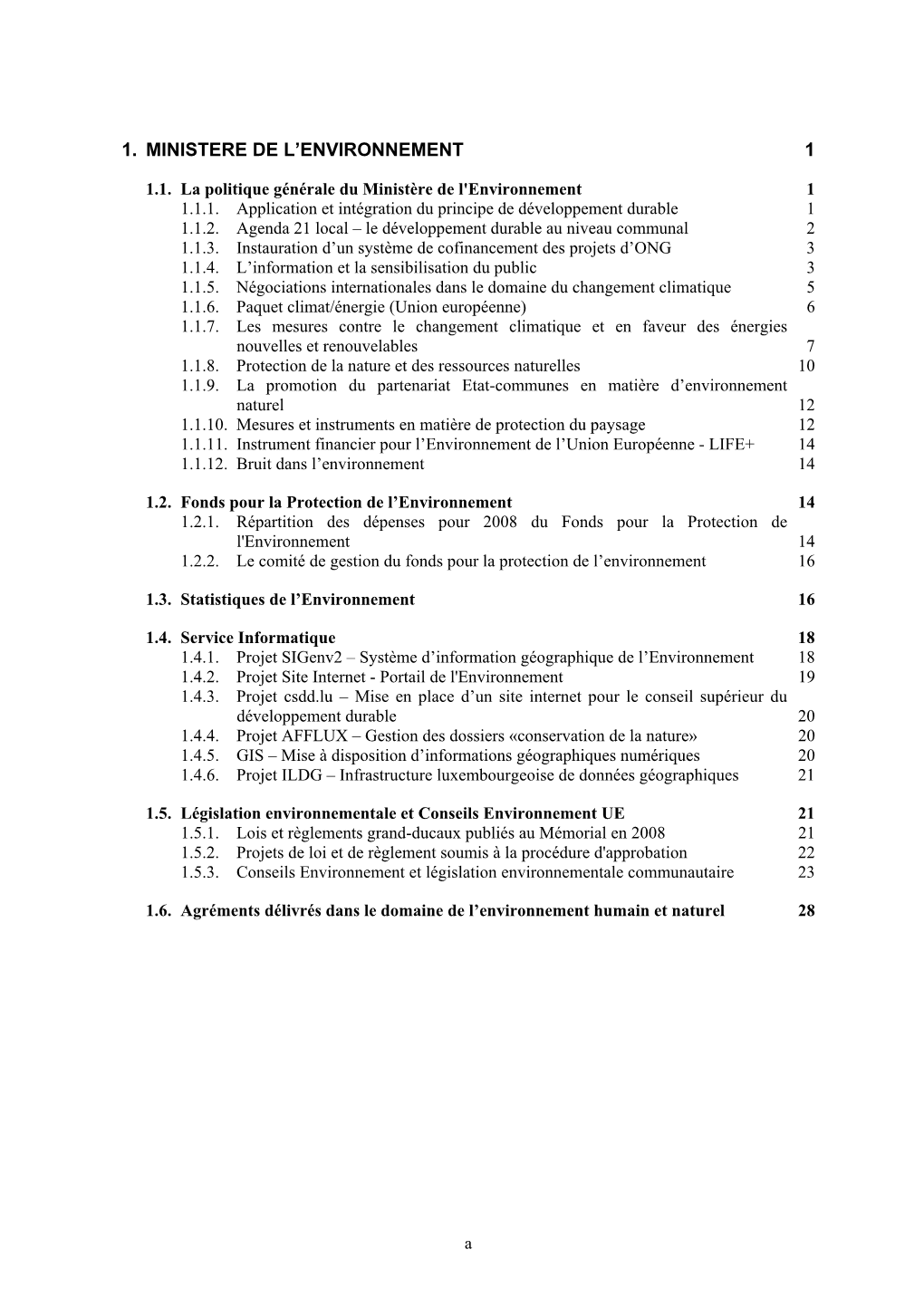 1. Ministere De L'environnement 1