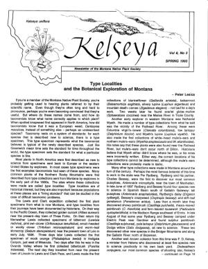 0 Vol 6, No 3 |Ey SPRING 1993 Newslettar of the Llontana Natlve Plant Srclety