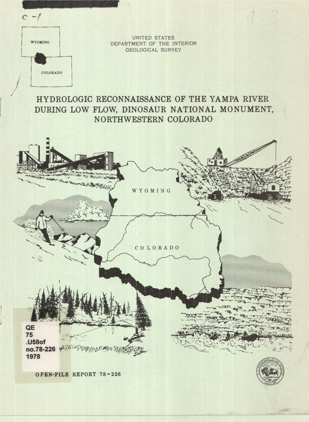 Hydrologic Reconnaissance of the Yampa River During Low Flow, Dinosaur National Monument, Northwestern Colorado