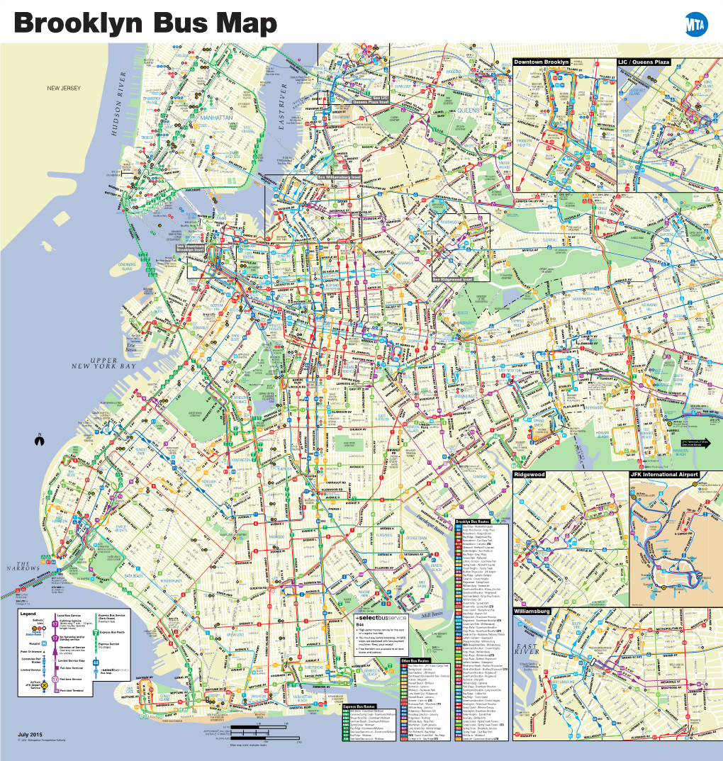 Brooklyn Bus Map July 2015