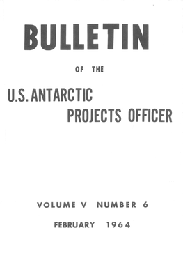 U.S. Antarctic Projects Officer