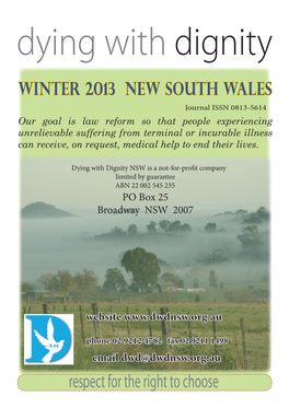 Winter 2013 DWD NSW Newsletter