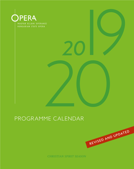 Programme Calendar