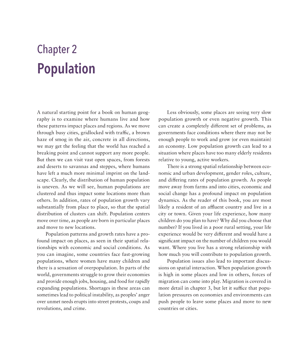 Introduction to Human Geography Using Arcgis Online, Sample Chapter