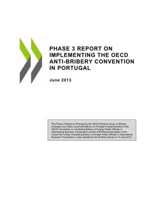 Phase 3 Report on Implementing the Oecd Anti-Bribery Convention