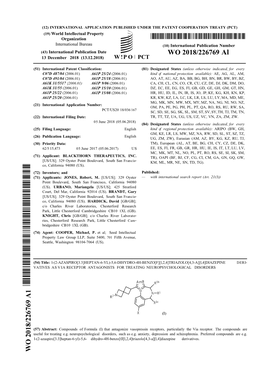 WO 2018/226769 Al 13 December 2018 (13.12.2018) W !P O PCT