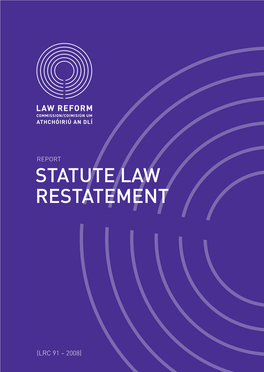 Statute Law Restatement