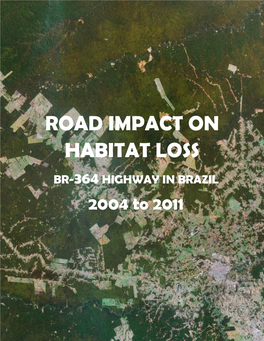 Road Impact on Habitat Loss Br-364 Highway in Brazil