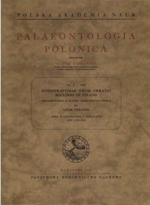 Monograptidae F'rom Erratic -.: Palaeontologia Polonica
