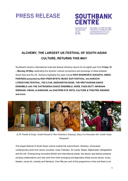Alchemy, the Largest Uk Festival of South Asian